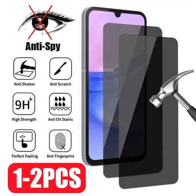 1-2PCS Privacy Glass For Samsung Galaxy A53 A13 A33 A23 A52S A22 A73 Anti-Spy Screen Protector for