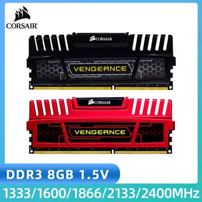 CORSAIR Vengeance LPX DDR3 8GB 2400NHz 2133MHz 1866MHz 1600MHz 1333MHz Desktop Memory 240Pin DIMM