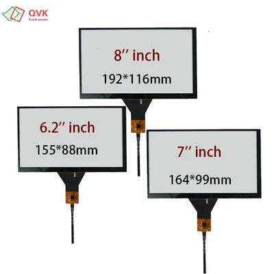 QVK 6.2/7/8/9 Inch GT911 Capacitive Universal Digitizer For Car DVD GPS Navigation Multimedia