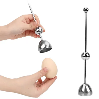 Egg Topper Cracker Egg Cutter Opener Scissors Shell Boiled Kitchen Tool Cooked Snipper Stainless