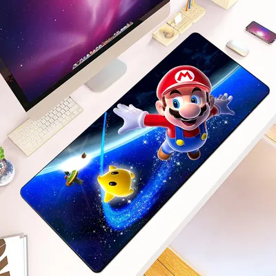 Game Bros Super Marios Mousepad HD Printing Computer Gamers Locking Edge Non-slip Mouse Pad