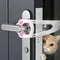 Punch-Free Pet Door Opener Adjustable Cat Door Holder Latch Easy Installation Pet Flap Door for Dog Cats Pet Supplies