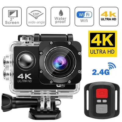 Action Camera Ultra HD 4K/30fps WiFi 2.0-inch 140D Underwater Waterproof Helmet Video Recording