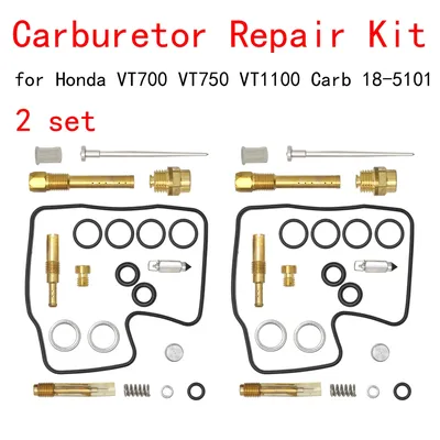 2 set Carburetor Rebuild Repair Kits For Honda SHADOW 1100 KEYSTER VT700 VT750 VT1100 C VT1100C2 3 Motorcycle Carb 18-5101