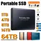 portable hard drive 1TB external hard drive 2TB USB3.1 High-Speed hard ssd 500g external solid state