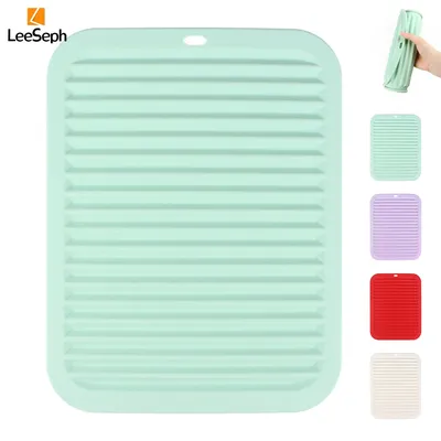 Leeseph Silicone Trivets for Hot Dishes, Pots and Pans, Hot Pads for Kitchen Counters, Pot Holders