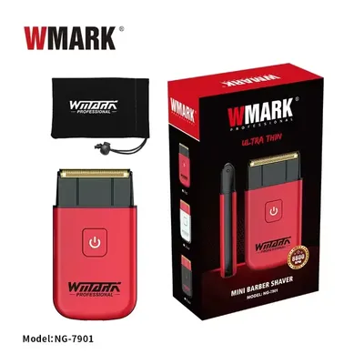 Professional 2024 New WMARK NG-7901 Ultra Thin Men Shaver Mini Stainless Steel Titanium Plated Two Blade Mesh Razor Hair Clipper