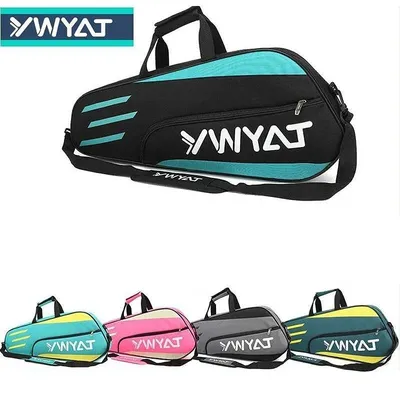 YWYAT Waterproof Badminton Racquet Backpack Badminton Bag Sports Training Fitness Racket Bags Men