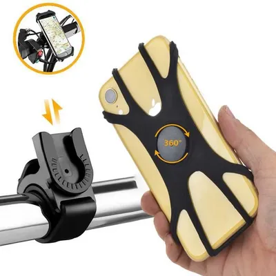 360° Removable Phone Holder Universal Phone Mount for Bicycle Motorcycle Scooter Phone Mount for 4"