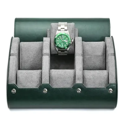 6 Slot Watch Case Storage Box for Men,Watch Travel Case Portable Storage Watch Display Holder for
