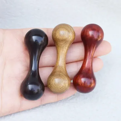 1Pc EDC Wood Knucklebone Stress Relief Toy Polishing Sandalwood Fidget Hand Spinner Anxiety Finger