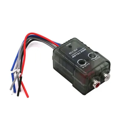High-performance Car Stereo Speak Hi-Low Converter RCA Adapter Quick-Connection for Auto Car Durable