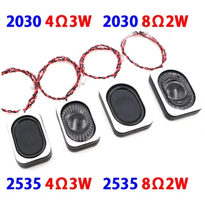1Pcs 2030MM 2535MM Mini Audio TV Speaker Driver 4 Ohm 3W 8 Ohm 2W Loudspeaker DIY Sound Toy Computer