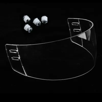 Ice Hockey Visor Transparent Replacement Practical Professional Women Men Protective for Bicycling