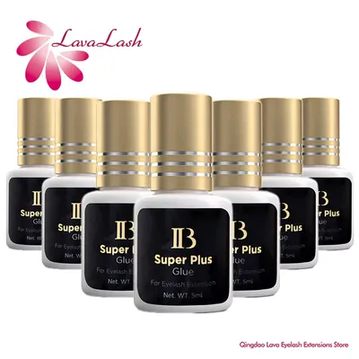 10 Bottles IB IBeauty Super Plus Glue for Eyelash Extensions 5ml Korea Golden Cap False Eyelash Glue