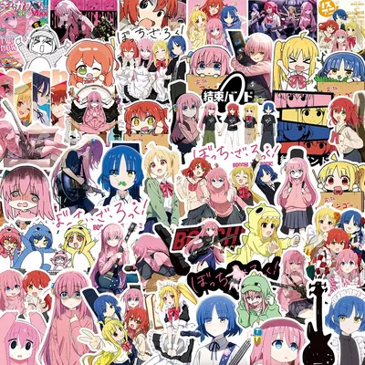 10/30/50/75Pcs Anime BOCCHI THE ROCK Graffiti Stickers DIY Cartoon Girls Laptop Skateboard