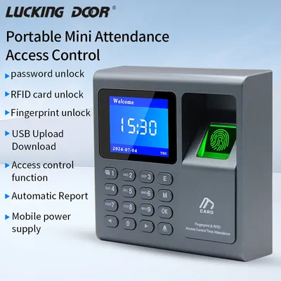 Biometric Attendence Machine Fingerprint Scanner RFID EM Access Control System Time Recorder Machine for Factory Office School