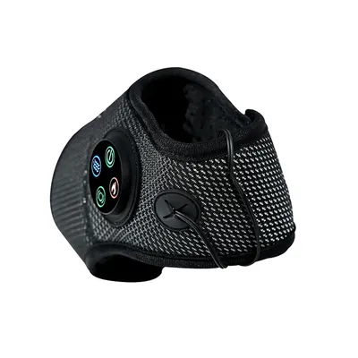 Electric Ankle Massager Rechargeable Foot Compression Support for Swelling Sprains Heating Brace