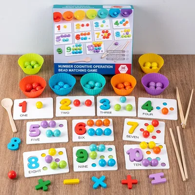 Children's math teaching aids, baby number cognition, arithmetic matching, educational early