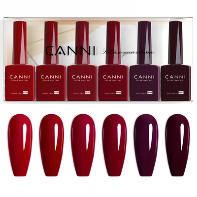 CANNI HEMA FREE 9ml Nail Gel Polish Kit Great Coverage Color Gel Set Nail Manicure Soak Off UV LED