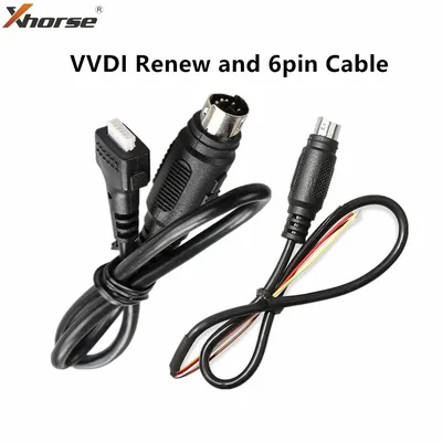 Xhorse VVDI Mini Key Tool 6 pin Cable and Remote Renew Cable for VVDI2 VVDI Key Tool Max