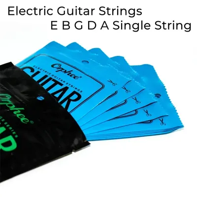 Electric Guitar Strings E B G D A Single String Super Light Gauge 009-042 Orphee RX15 Stringed