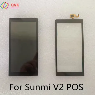 5.5 Inch For Sunmi V2 POS Terminal PDA Android Handheld Cash Register LCD Display LCD Assembly Touch