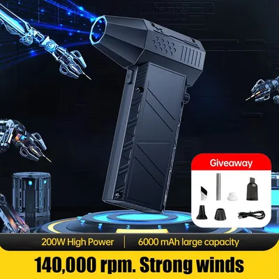 Type-C X6 Violent Fan 140000RPM Powerful Vacuum Dust Cleaner Fast Charging Strong Winds 53m/s