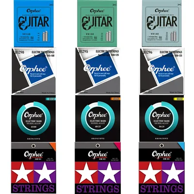 Orphee Electric Bass String Carbon Steel Hexagonal Alloy Beginner Practice Professional Strings