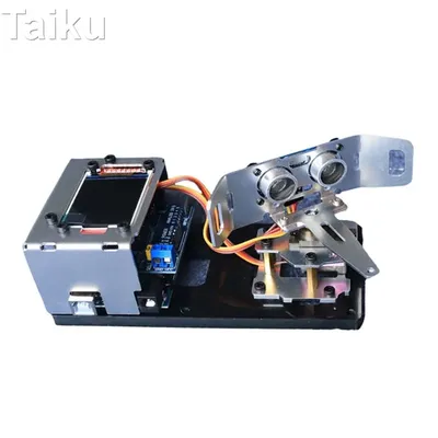 Ultrasonic Detector with 1.8 inch Screen Mg90 Ultrasonic Radar Robot For Arduino Robot Kit NANO Programmable Robot Starter Kit