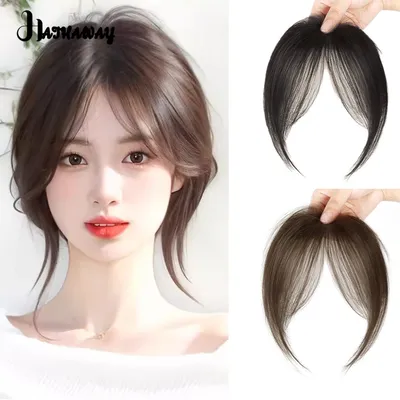 Eight Character French Bangs Wig Piece Female Synthetic BB Clip Fluffy Top Reissue Eight Character