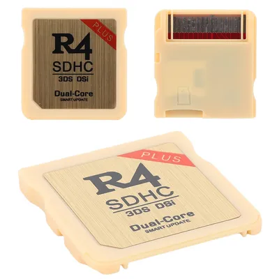 For R4 SDHC Games Burning Flash Cards Gold White Download By Self with Retail Box Without TF Card