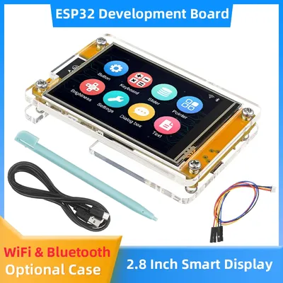 ESP32 MCU 2.8 Inch Smart Display for Arduino LVGL WIFI Bluetooth Touch WROOM 240*320 Screen LCD TFT