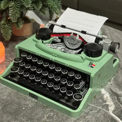 2079PCS Retro Typewriter 21327 Building Blocks MOC Construction Bricks Toys Home Ideas Decoration
