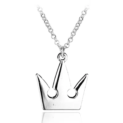 Kingdom Hearts METAL Sora Crown Necklace Pendant statement necklace steel kings crown pendant