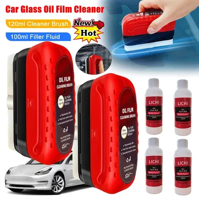 120ml Automotive Car Oil Film Cleaning Brush Car Glass Oil Film Cleaner Hydrophobic Windshield Oil