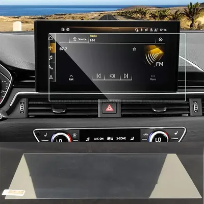 Tempered glass screen protector film For Audi Q5 2021-2023 10.1 inch Car infotainment radio GPS