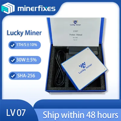 Bitcoin Miner Solo Lottery Lucky Miner LV07 1T/S 30W BTC Ethereum miner Solo Miner Have a Chance To