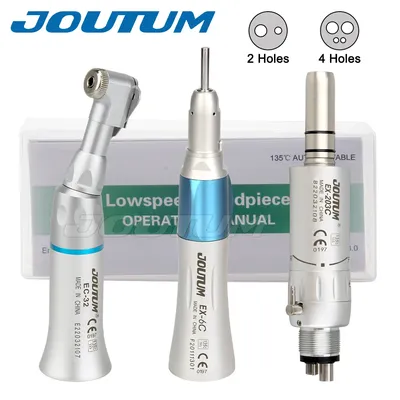 Dental Low Speed Handpiece Kits 203C 2/4 Hole Air Motor Contra Angle Straight Handpiece Dentists