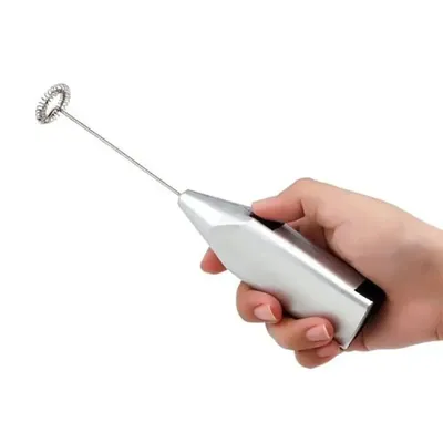 Household Mini Stainless Steel Electric Handheld Egg Beater Cappuccino Latte Coffee Foamer Hot