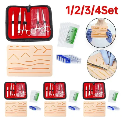 Surgical Suture Medical Students Suture Practice Kit Surgical Training Model Tool Set Scissors