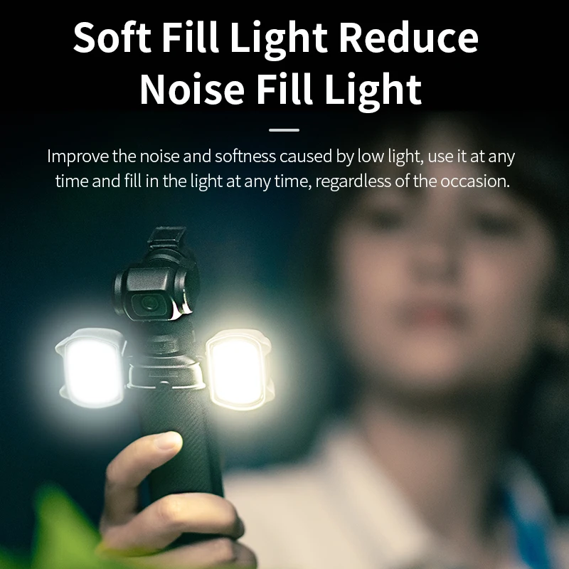 STARTRC Mini Portable LED Video Light with 3 Mode Light Photographic Fill Light for DJI OSMO Pocket 3 Camera Accessories