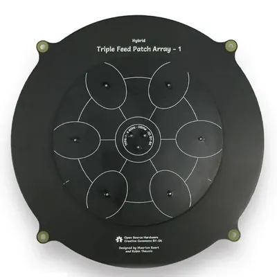 150mm Triple Feed Patch SMA 5.8GHz 14DBi Pagoda Array FPV Antenna Image Transmitter Flat Panel