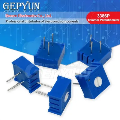 10pcs 3386P 3386 100 200 500 ohm 100R 200R 500R 1K 2K 5K 10K 20K 50K 100K 200K 500K 1M ohm Trimpot
