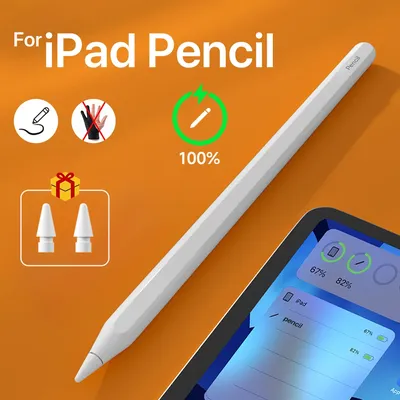 For Apple Pencil 2 Wireless Charging Palm Rejection Stylus Pen for iPad Air 4 5 Pro 11 12.9 Mini 6