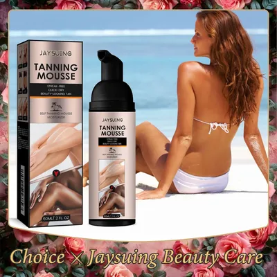 Fake Tan Mousse Darker Natural Sunless Bronzing Accelerator Nourish Beach Tanning Solarium