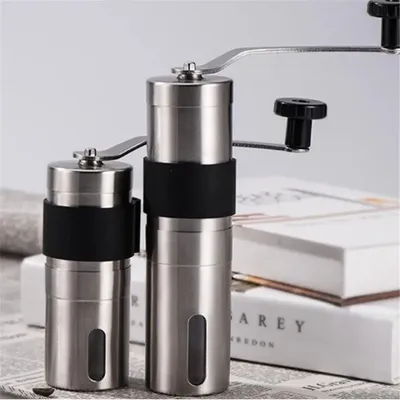 Manual Coffee Grinder Portable Coffee Bean Grinders Mini Stainless Steel Easy Hand Handmade Mill