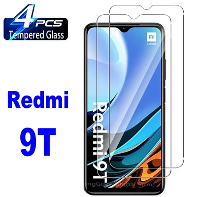 9H Tempered Glass Film For Xiaomi Redmi 9T 2/4Pcs HD Screen Protector Glass