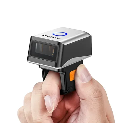 Scanner Bluetooth Ring Wireless Mini Finger Barcode Reader 2D Barcode Scanner Android IOS PC PDF417