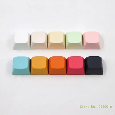 20 Pieces PBT Not Engraving Blank Keycap XDA Height 1U Dyeing Sublimation for Key Caps for Cherry Mx